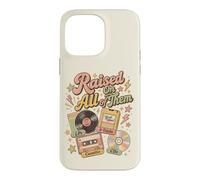 Raised on All of Them Cassette CD Vintage rétro Amateur de Musique Coque pour iPhone 14 Pro Max