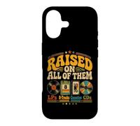 Raised on All of Them Cassette CD Vintage rétro Amateur de Musique Coque pour iPhone 17