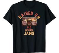 Raised on Old School Jams Vintage Hip Hop R&B Music T-Shirt
