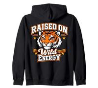 Raised on Wild Energy Motif Tigre Esprit Sauvage Sweat à Capuche