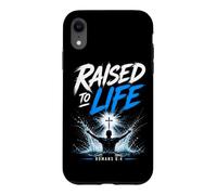 Raised to Life - Christian Faith Church Baptism Romans 6:4 Coque pour iPhone XR