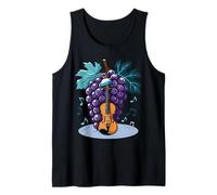 Raisin d’Hiver Jouant du Violon - Design Musical Fruité Débardeur