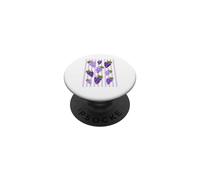 Raisin Violet Raisin rayé Motif Jardin Amateur de Fruits PopSockets PopGrip Adhésif