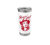 Raising Hell Cowgirl Gobelet isotherme en acier inoxydable double paroi