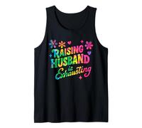 Raising My Husband is Exhausting Funny Humour Wife Memes Joke Débardeur