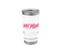 Raising My Mom is So Hard She Doesn't Listen Funny Humor Gobelet isotherme en acier inoxydable double paroi