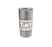 Raising Tiny Lions Gobelet isotherme en acier inoxydable double paroi