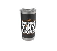Raising Tiny Lions Gobelet isotherme en acier inoxydable double paroi