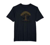 Raising Wild Things: Silhouette d'arbre ludique pour Enfants T-Shirt, Homme Grandes Tailles, Noir, 2X Tall