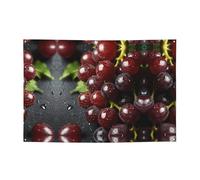 Raisins avec gouttes d'eau. Imprimez des bannières de vacances et des toiles de fond suspendues - Décorez facilement votre scène de fête