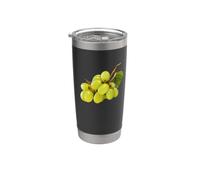 Raisins verts - Fruits réalistes Gobelet isotherme en acier inoxydable double paroi