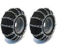 Raisman Lot de 2 chaînes de pneu plaquées zinc 20 x 10,00-8