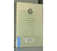 Raison et déraison d'état Yves Charles Zarka (Auteur)