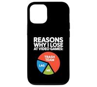Raisons Amusantes pour lesquelles Je perds aux Jeux vidéo Excuses multijoueurs Coque pour iPhone 12/12 Pro