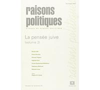 Raisons politiques nø8 tome 2 novembre 2002 : la pensee juive