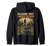 Raisons pour lesquelles J'Ai raté The Deer Funny Hunting Hunter Men Dad Sweat à Capuche