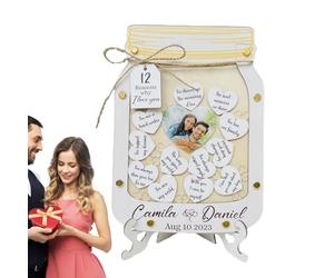 Raisons pour lesquelles Jar,Raisons pour lesquelles Cadre de raisons | romantique De nombreuses raisons pour lesquelles Pot de messages pour anniversaire, Noël