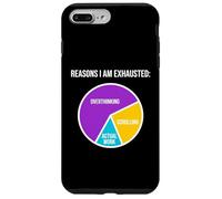 Raisons pour lesquelles Je suis fatiguée de trop Penser à Scrolling Work Burnout Coque pour iPhone 7 Plus/8 Plus