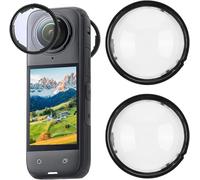 RaitWahl Protecteurs de Lentille Panoramique Ultra-Clair pour Insta360 X4, Housse de Protection en PC Double, Anti-Rayures, Anti-Chocs, Protection Transparente Compatible Caméra 360°