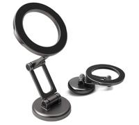 RaitWahl Support de voiture magnétique rotatif à 360° pour iPhone One 15/14/13/12 Pro Max, support de téléphone pour tableau de bord, pare-brise, bureau, réglable à trois axes, super magnétisme avec