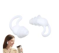 Raixihu Bouchons d'Oreille Anti-Bruit,2 Pièces Aide au Sommeil Réutilisables,Bouchons d'Oreille en Silicone pour Avion - Pour Voyage Bureau Foyer Campus Loisirs et Événements