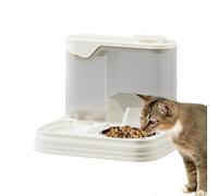 Raixihu Distributeur d'eau Animaux - détachable 2-en-1 Grande capacité - Bol à Eau et croquettes pour Chaton Domestique,pour Chatons Chiots Petites Moyennes Grandes Races Maison Appartement