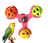 Raixihu Jouets Tourniquet Moineaux Interactifs,Moulin à Vent 360° Rotatif d'Éveil | Jouet à Mâcher et Exercice pour Oiseaux - pour Inséparables Calopsittes Canaris Aras Perruches