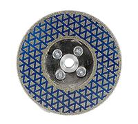 Raizi Disque à tronçonner et meuler en diamant galvanisé 125 mm pour céramique, carrelage, marbre, pierre