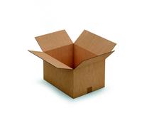 RAJA Caisse américaine carton double cannelure - L.41 x l.31 x H.24 cm - Kraft brun - Lot de 15