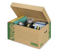 Raja Caisse archives carton recyclé - Kraft / Vert - Lot de 10