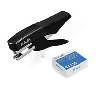 RAJA Pince Agrafeuse - Agrafes N° 10 - Capacité 10 feuilles - Noir - Pack + 5000 agrafes