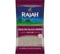 Rajah Poivre noir moulu 2 x 400 g - Arôme intense et baies non mûres puissantes et authentiques | Idéal pour assaisonner, cuisiner et affiner avec l'autocollant Kajal
