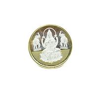 Rajasthan gems Pièce de monnaie religieuse en argent fin 999 avec coffret cadeau - Laxmi Shree