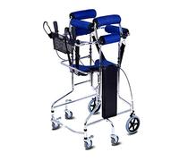 RajoNN Cadre de marche avec frein à 6 roues, pliable, aide à la mobilité, hauteur réglable pour l'entraînement du pied debout (femme bleue) Lofty Ambition
