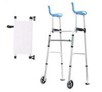 RajoNN Déambulateur pour fauteuil roulant, Cadre d'accoudoir en alliage d'aluminium avec accoudoirs Baignoire auxiliaire Pliable peut accueillir les personnes âgées handicapées 50 cm × 41,5 cm × 76,5