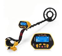 RajoNN Détecteur de métaux professionnel, souterrain étanche recherche creuseur, écran LCD opération simple détecteur de métaux pour les débutants sur la plage prairie forêt pratique et pratique
