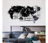 RajoNN Horloges murales pour salon moderne, horloge murale mouvement silencieux, personnalité du salon horloge d'art créative de mode, horloge moderne à quartz silencieuse, 80 x 43 cm