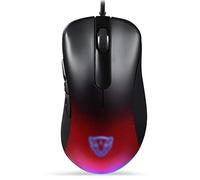 RajoNN Mice Souris de Jeu Filaire USB, 6 200 DPI, Optique RVB, Souris de Jeu Esport, pour PC de Bureau, Ordinateur Portable (Couleur : Rouge)