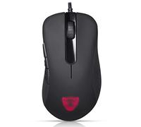 RajoNN Mice Souris de Jeu Filaire USB, 6 200 DPI, Optique RVB, Souris de Jeu Esport, pour PC de Bureau, Ordinateur Portable (Couleur : Noir)