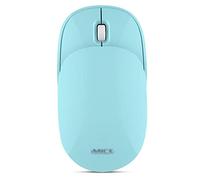 RajoNN Mice Souris sans Fil Fine 2,4 G avec récepteur, Moins de Bruit, Souris Optique Mobile Portable coulissante pour Ordinateur Portable, PC, Ordinateur Portable, Ordinateur (Couleur : Bleu)