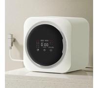 RajoNN Mini Machine à Laver Automatique 3,5 L, sèche-Linge à Tambour avec Baril intérieur en Acier Inoxydable, essoreuse à Linge compacte, Faible Bruit, idéale pour Un Montage sur comptoir ou