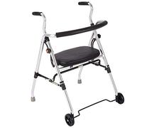 RajoNN Rollator Walker Cadre pliable en alliage d'aluminium avec déambulateur avec roues pour déambulateur Standard pour personnes âgées Lofty Ambition