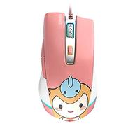 RajoNN Souris Souris de Jeu USB Filaire, 16 000 DPI, Souris Double Mode Jeu/Bureau, pour Accessoire PC de Bureau pour Ordinateur Portable (Couleur : Rose)