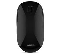 RajoNN Souris Souris sans Fil Fine 2,4 G, avec récepteur, Moins de Bruit, Souris Optique Mobile Portable coulissante pour Ordinateur Portable, PC, Ordinateur Portable, Ordinateur (Couleur : Noir)
