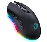 RajoNN Souris Souris sans Fil, Souris de Jeu Filaire RVB de Type C avec 7 Boutons programmables, Souris de Jeu RVB Rechargeables 10 000 DPI, 150 IPS, taux d'interrogation de 1 000 Hz, pour