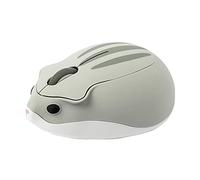 RajoNN Souris Souris sans Fil, Souris d'ordinateur en Forme de Hamster Mignon, Souris sans Fil USB Portable 1200 DPI, pour Ordinateur Portable PC (Couleur : Gris)