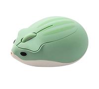 RajoNN Souris Souris sans Fil, Souris d'ordinateur en Forme de Hamster Mignon, Souris sans Fil USB Portable 1200 DPI, pour Ordinateur Portable PC (Couleur : Vert)