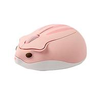 RajoNN Souris Souris sans Fil, Souris d'ordinateur en Forme de Hamster Mignon, Souris sans Fil USB Portable 1200 DPI, pour Ordinateur Portable PC (Couleur : Rose)