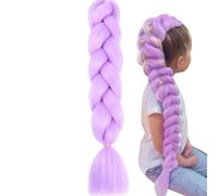 Rajout Cheveux Violet, 60cm Extension Cheveux Violet, Rajout Cheveuxs Tresses Violets, Meche Violette Cheveuxs, Pour Bals Masqués, Cosplay, Scène, Noël, Halloween