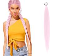 Rajout Cheveux Violet, 66cm Extension Cheveux Violet, Rajout Cheveuxs Tresses Violets, Meche Violette Cheveuxs, Pour Bals Masqués, Cosplay, Scène, Noël, Halloween (A, 1PC)